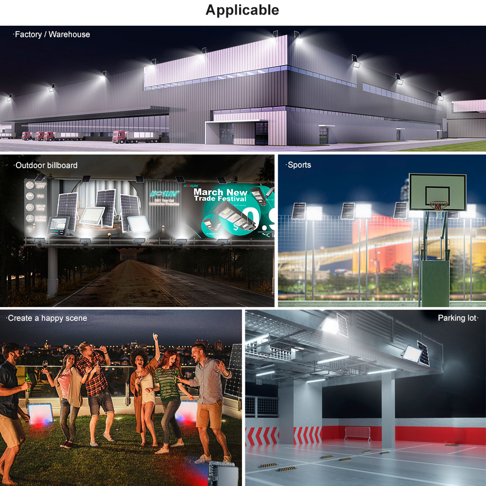 Manufactur standard Floodlight With Solar Panel -
High Brightness patent solar Flood Light outdoor Bosun – BOSUN lighting detail pictures