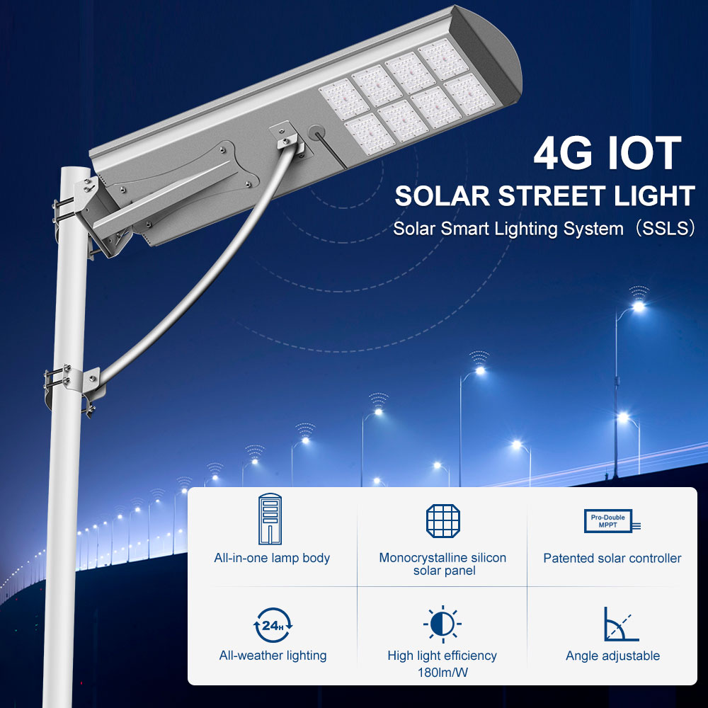 Solar Smart Lighting BJ 4G Solar Street Light  4G IoT