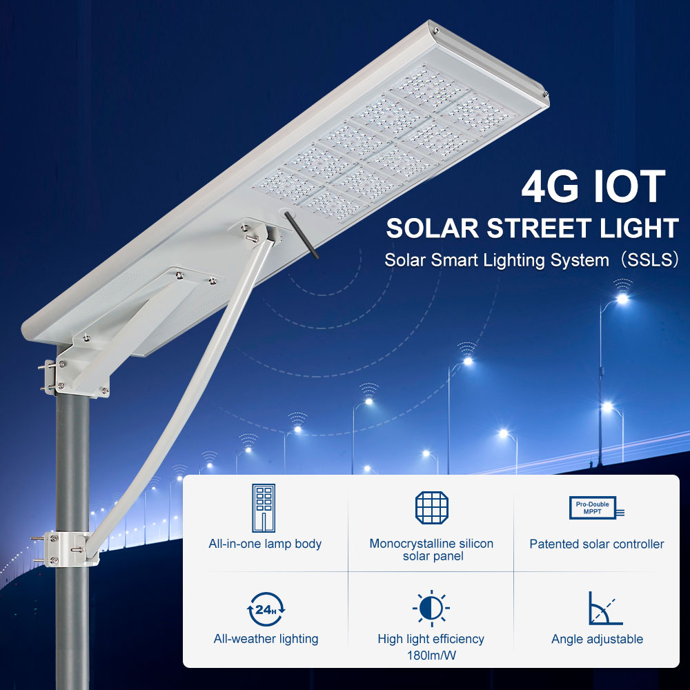 Solar Smart Lighting 4GQBD 4G IoT Solar Street Light